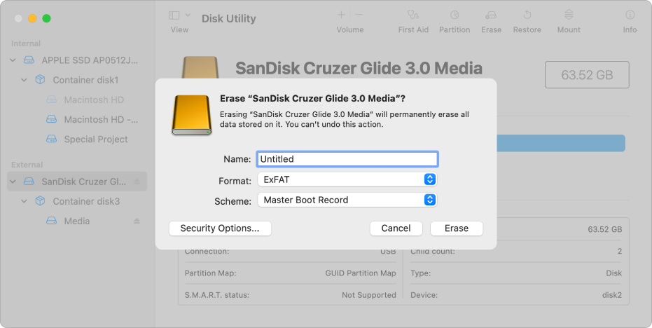 format usb drive on mac for pc